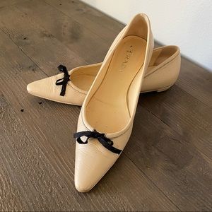 Prada Pointed Leathers Flats